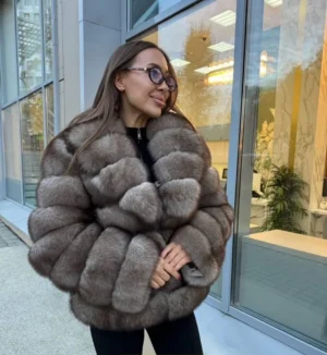 Шуба женская из искусственного меха (260)